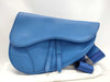 Dior Saddle Bag Leather Shoulder Bag Blue