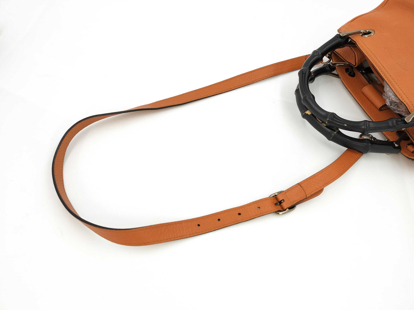 GUCCI Bamboo Shopper 2-Way Bag, Orange, 336032, Handbag