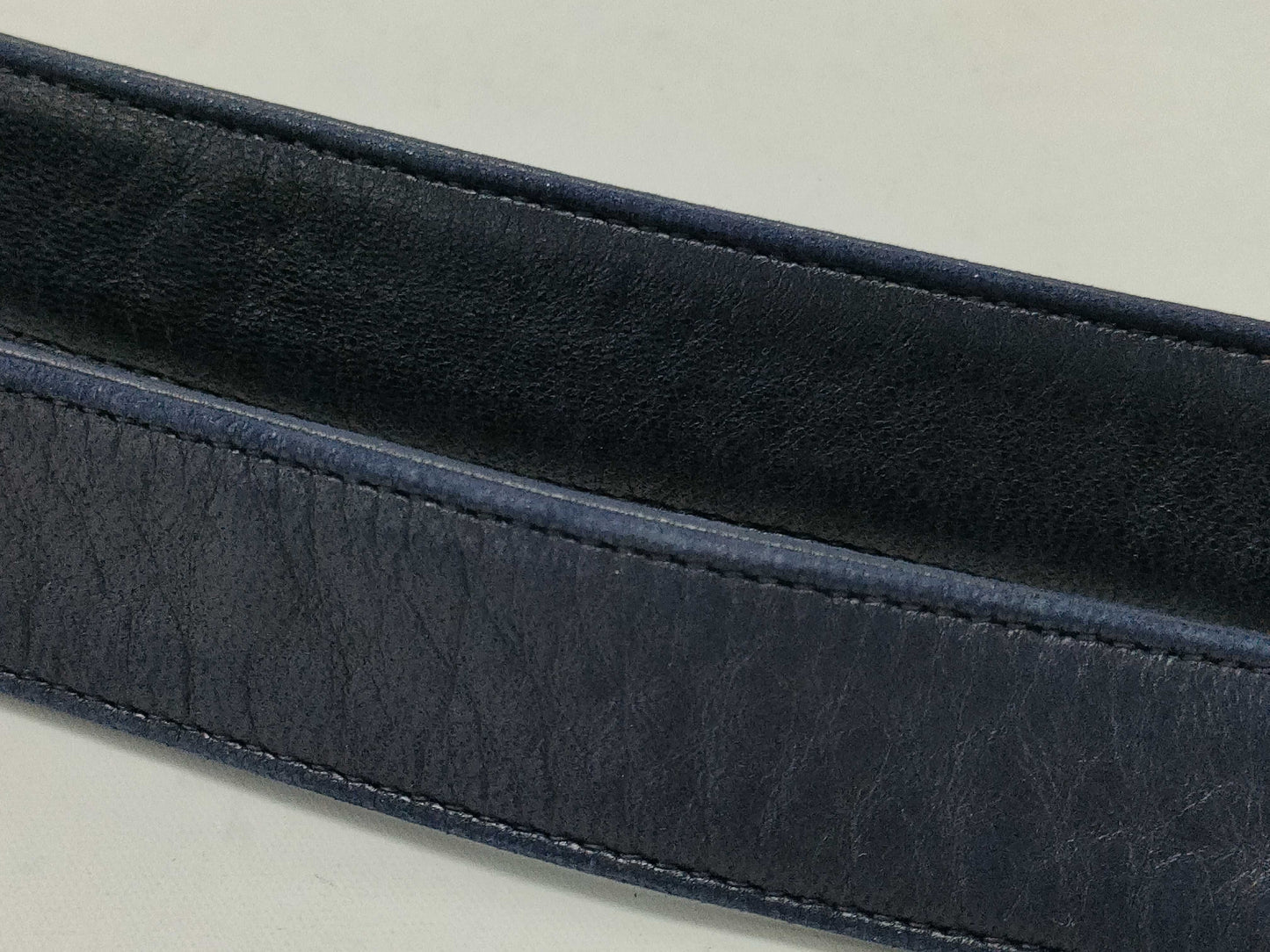 CHANEL Lambskin Chain Shoulder Bag Navy