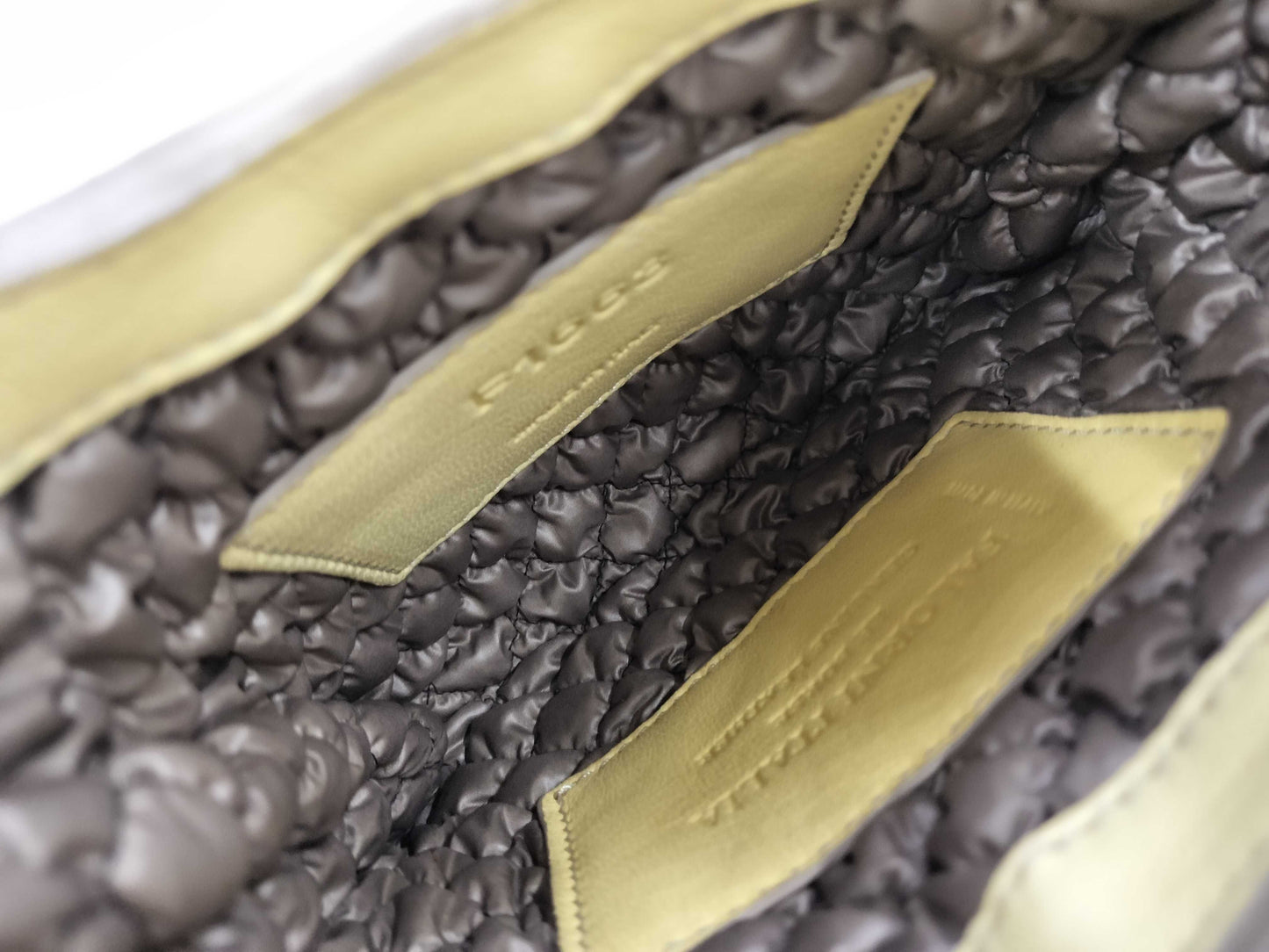 Falorni Leather Yellow Shoulder Bag