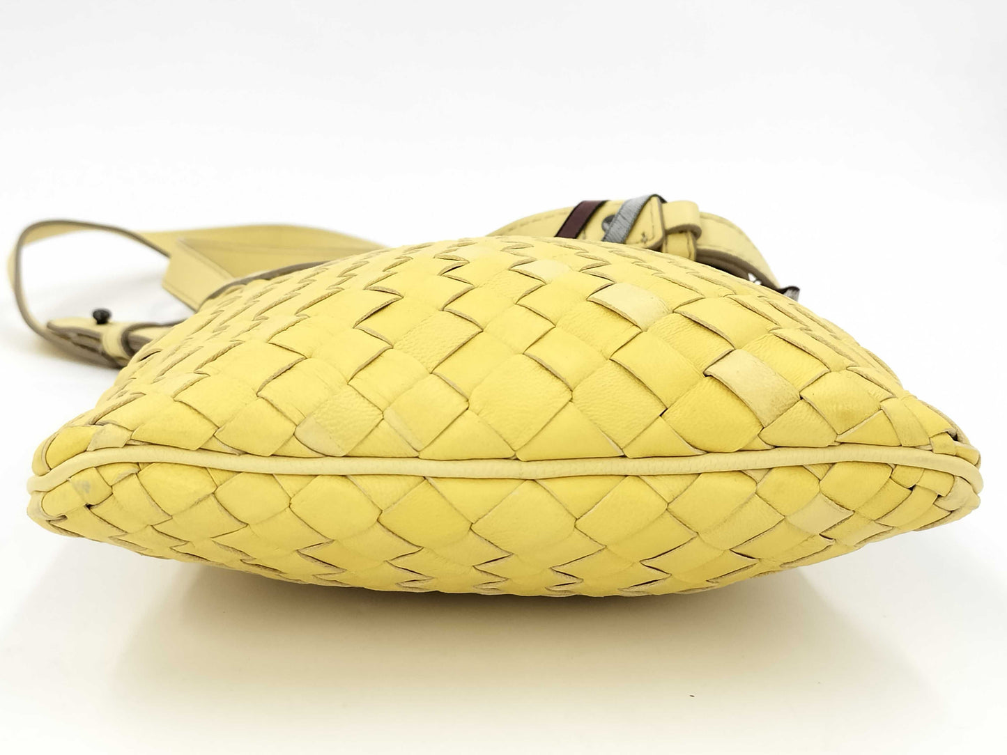 Falorni Leather Yellow Shoulder Bag