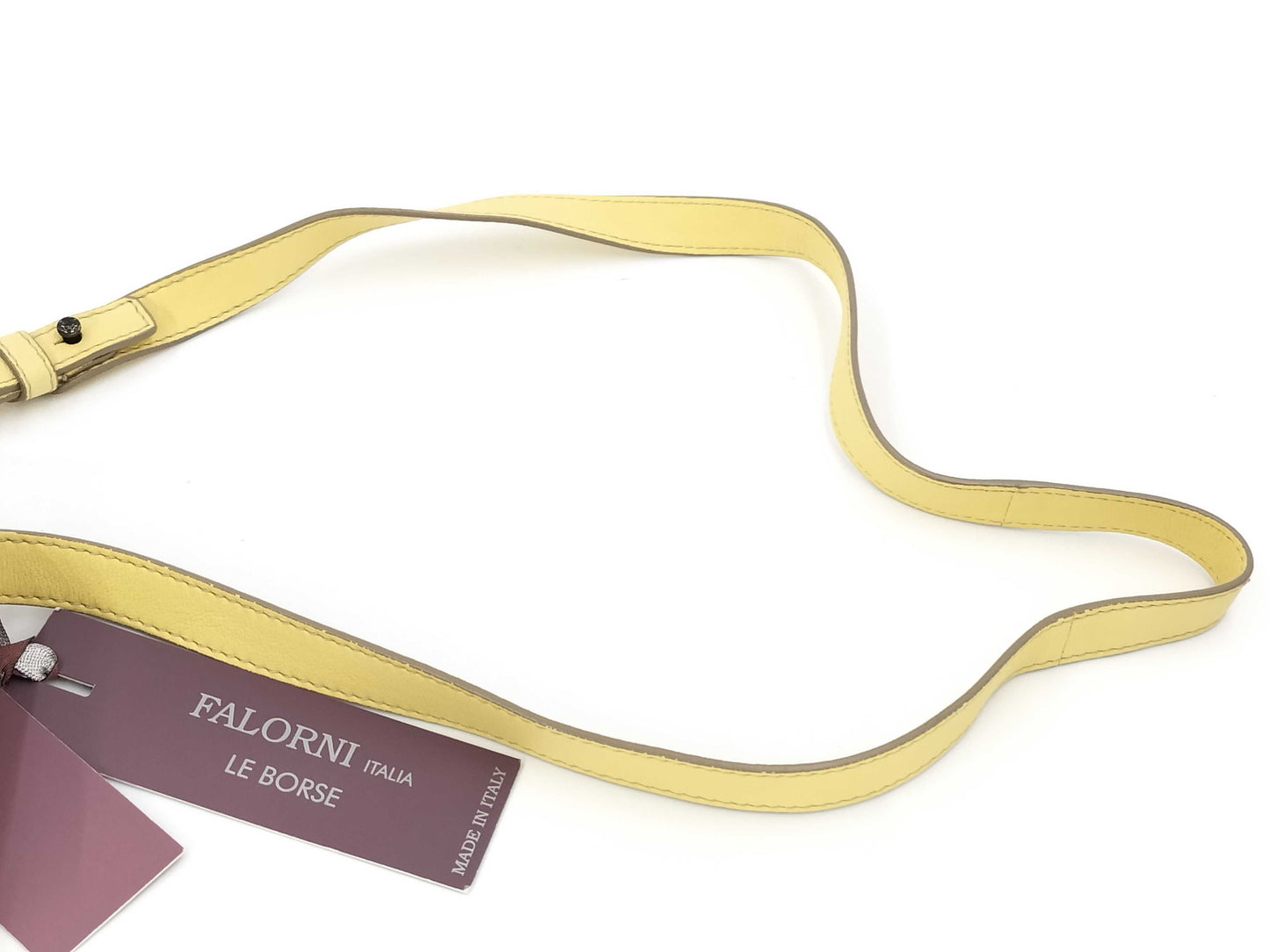 Falorni Leather Yellow Shoulder Bag