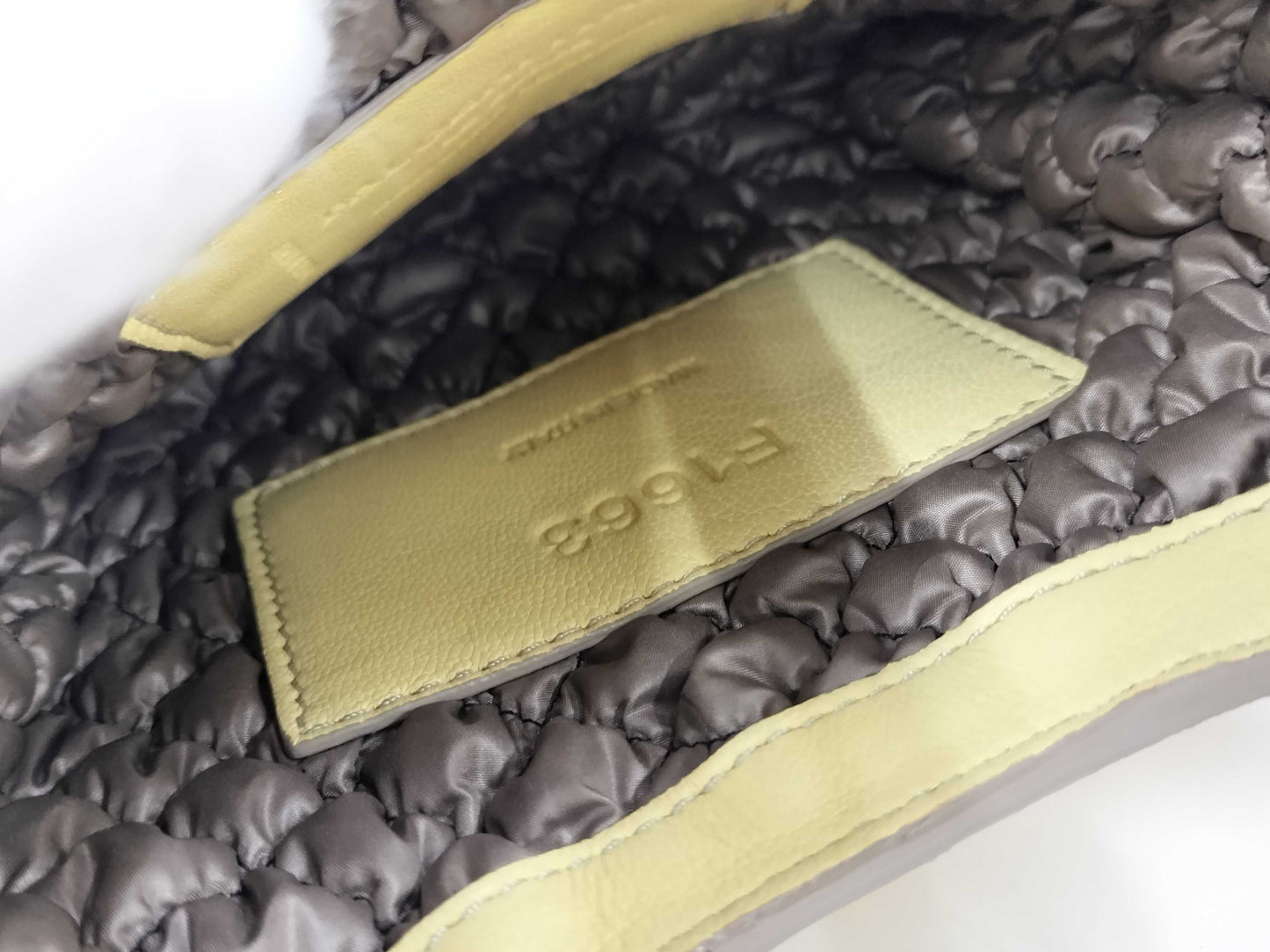 Falorni Leather Yellow Shoulder Bag