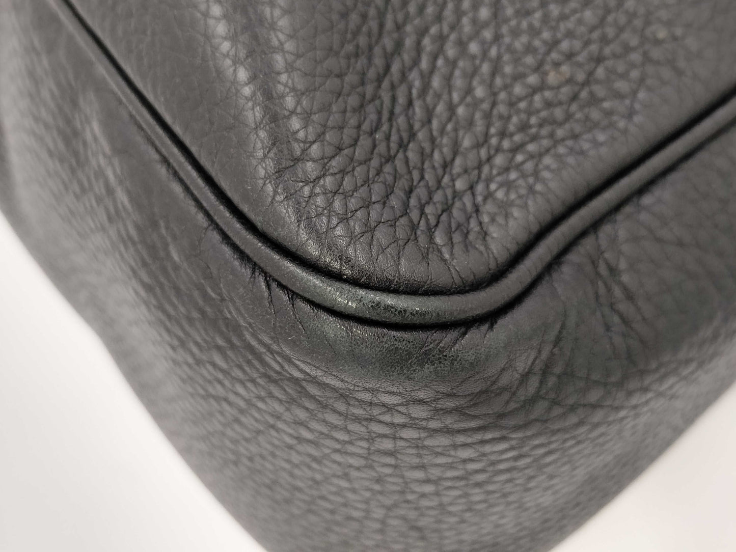 GUCCI Bamboo Leather 2-Way Bag Black 282315 Bag