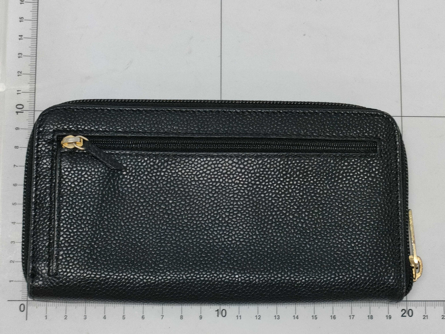 CHANEL Caviar Leather Long Wallet Black Wallet