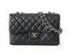 CHANEL Seal 11 Series Caviar Skin Deca Matelasse 30 Double Chain Shoulder Bag Black