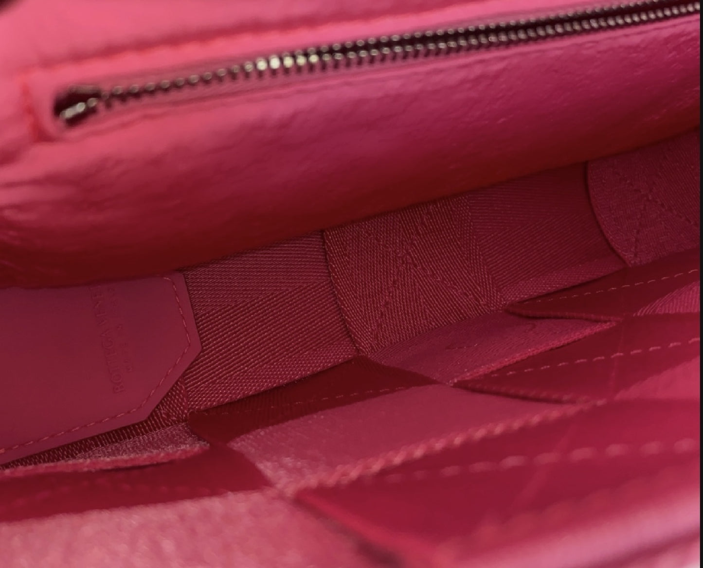 BOTTEGA VENETA Maxi Intrecciato Cassette Canvas Shoulder Bag, Pink