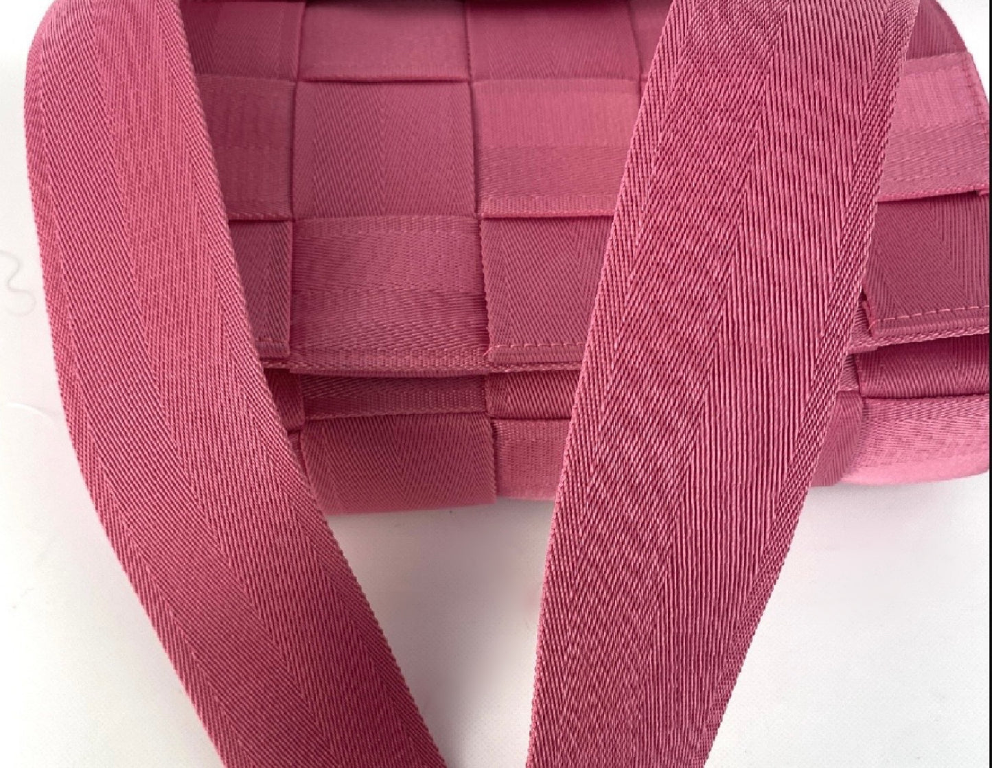 BOTTEGA VENETA Maxi Intrecciato Cassette Canvas Shoulder Bag, Pink