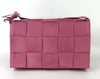 BOTTEGA VENETA Maxi Intrecciato Cassette Canvas Shoulder Bag, Pink