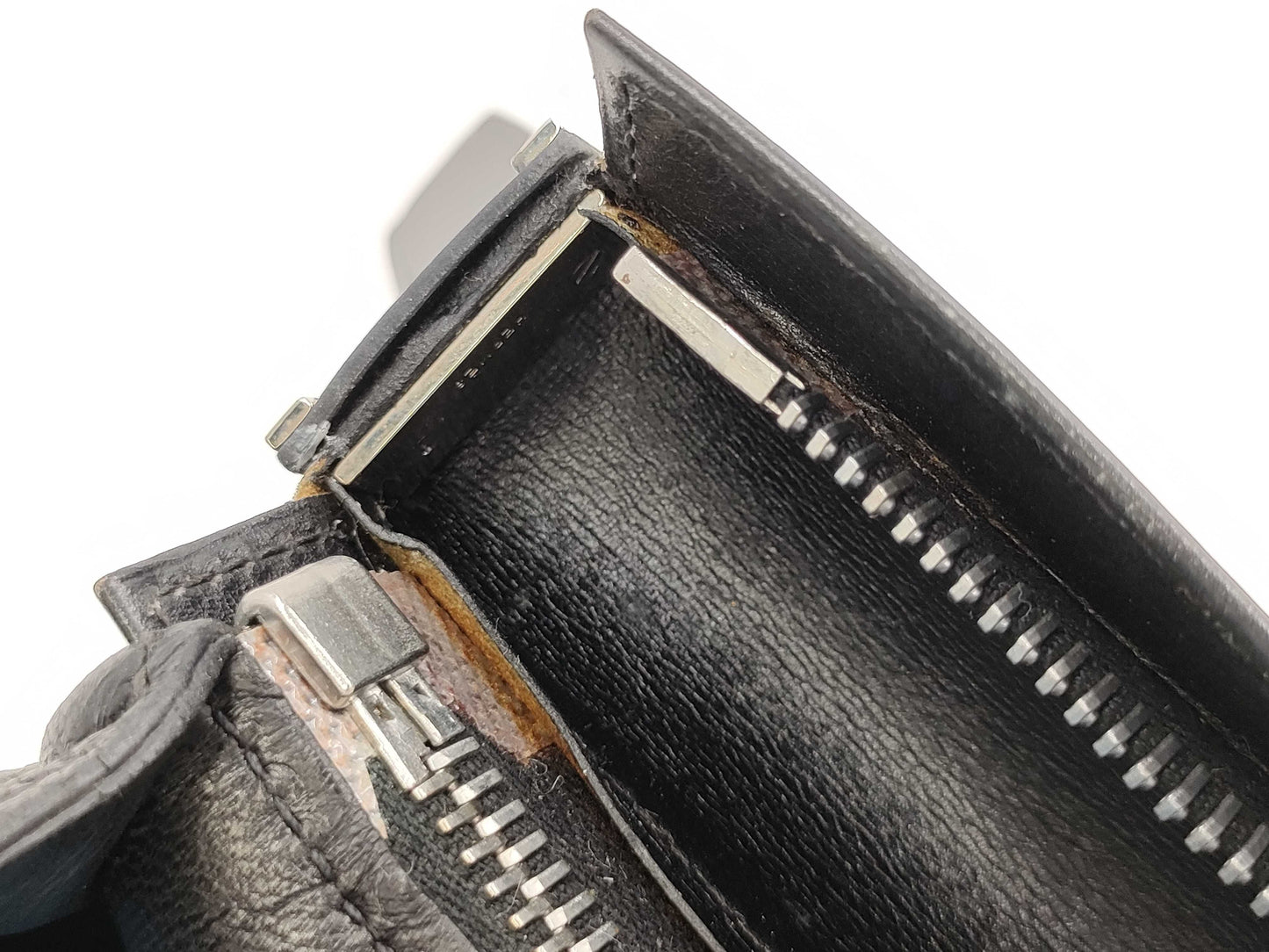 HERMES Yo Bag Leather Black Shoulder Bag with E Stamp