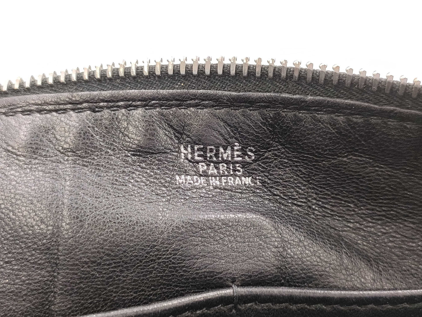 HERMES Yo Bag Leather Black Shoulder Bag with E Stamp