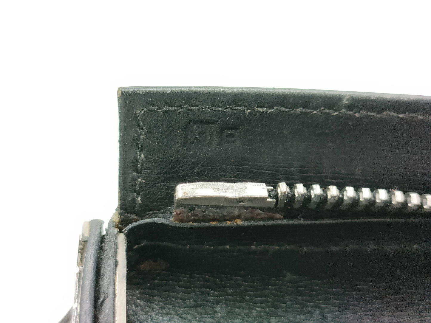 HERMES Yo Bag Leather Black Shoulder Bag with E Stamp