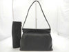 HERMES Yo Bag Leather Black Shoulder Bag with E Stamp