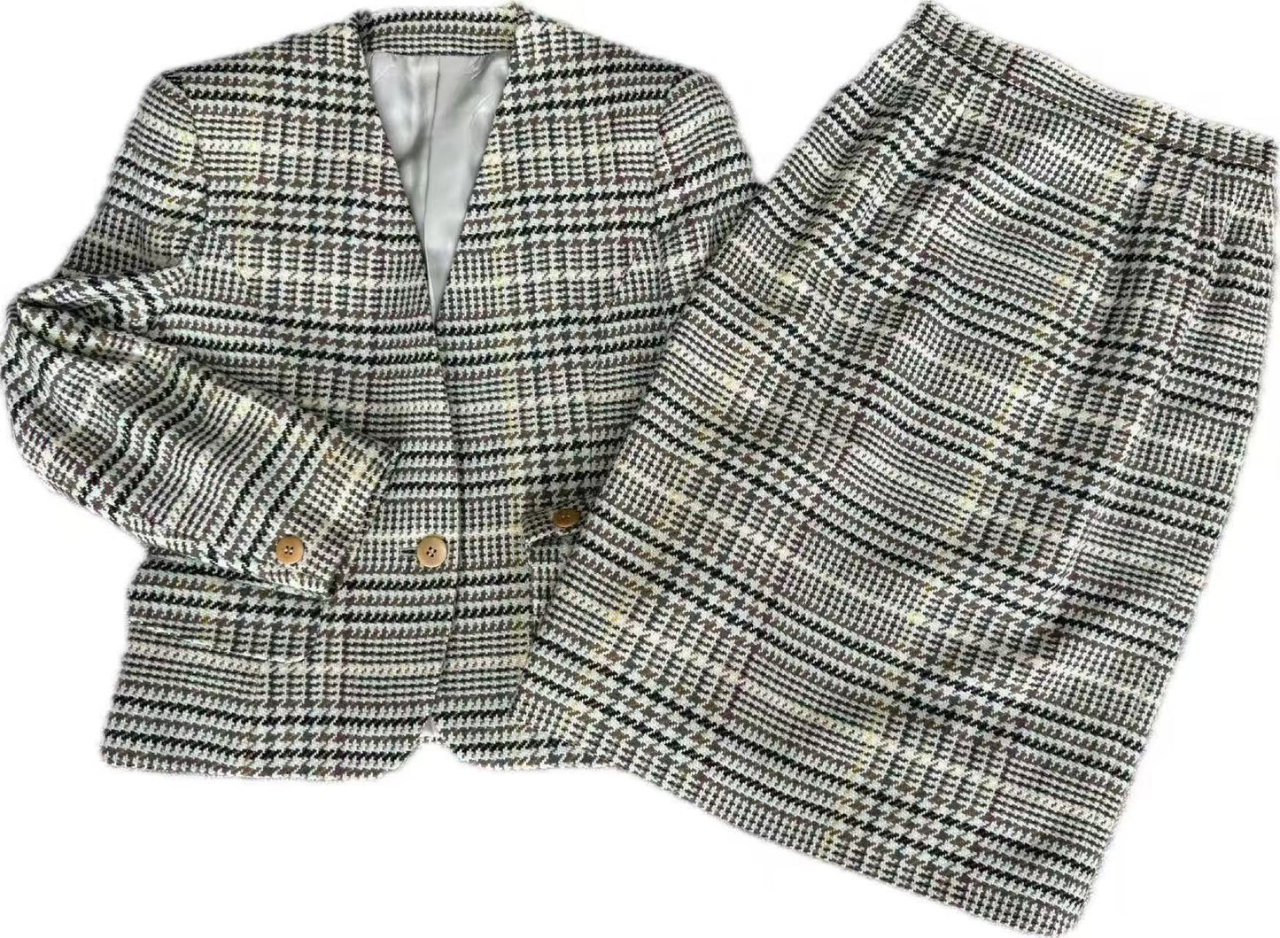 Burberry London Classic Check Wool Suit 7 Other Apparel