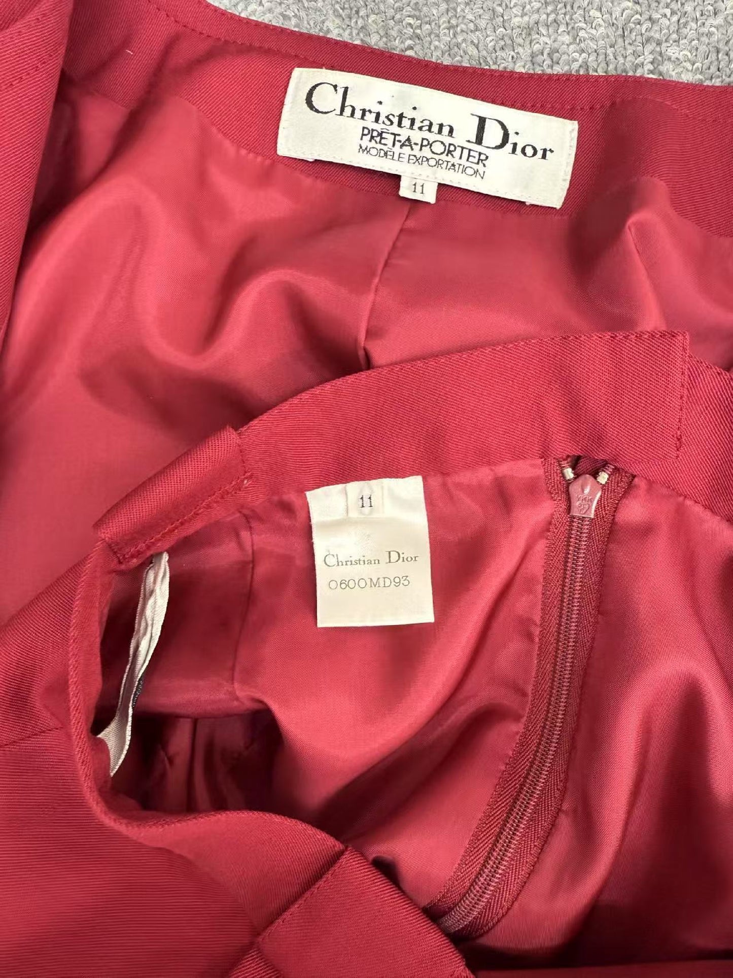Dior Christian Dior Burgundy Boutique Set 11 Other Apparel