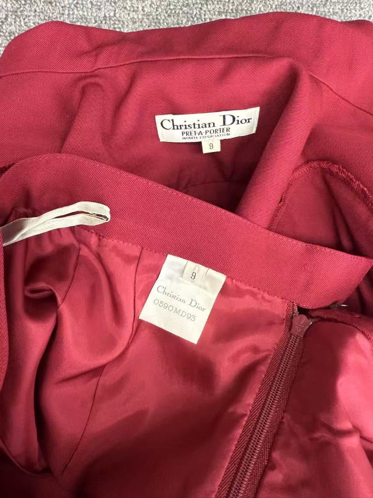 Dior Christian Dior Burgundy Boutique Set 9 Other Apparel