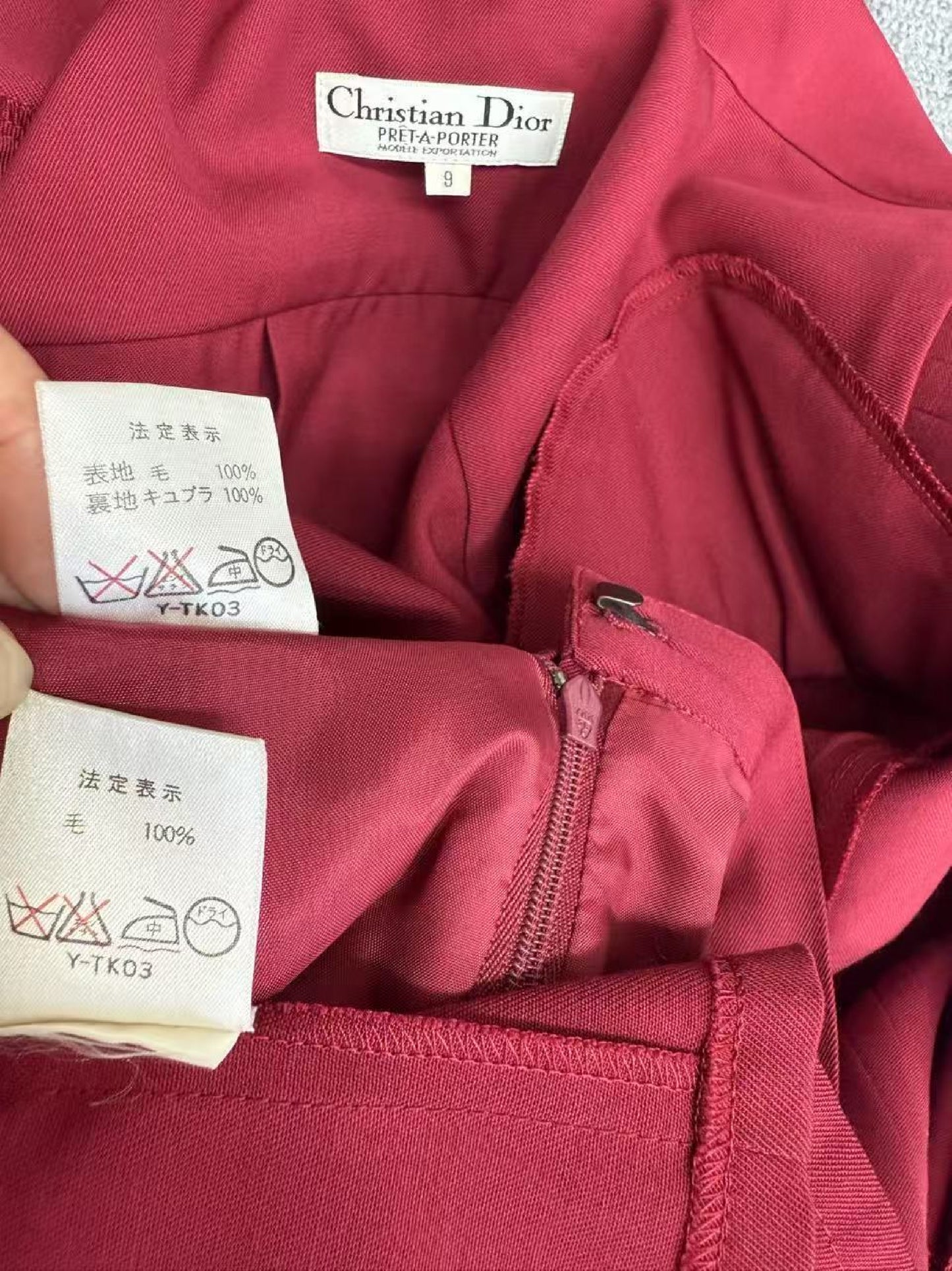 Dior Christian Dior Burgundy Boutique Set 9 Other Apparel