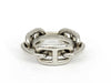 HERMES Chaine d'Ancre Scarf Ring Silver Color Other Accessories