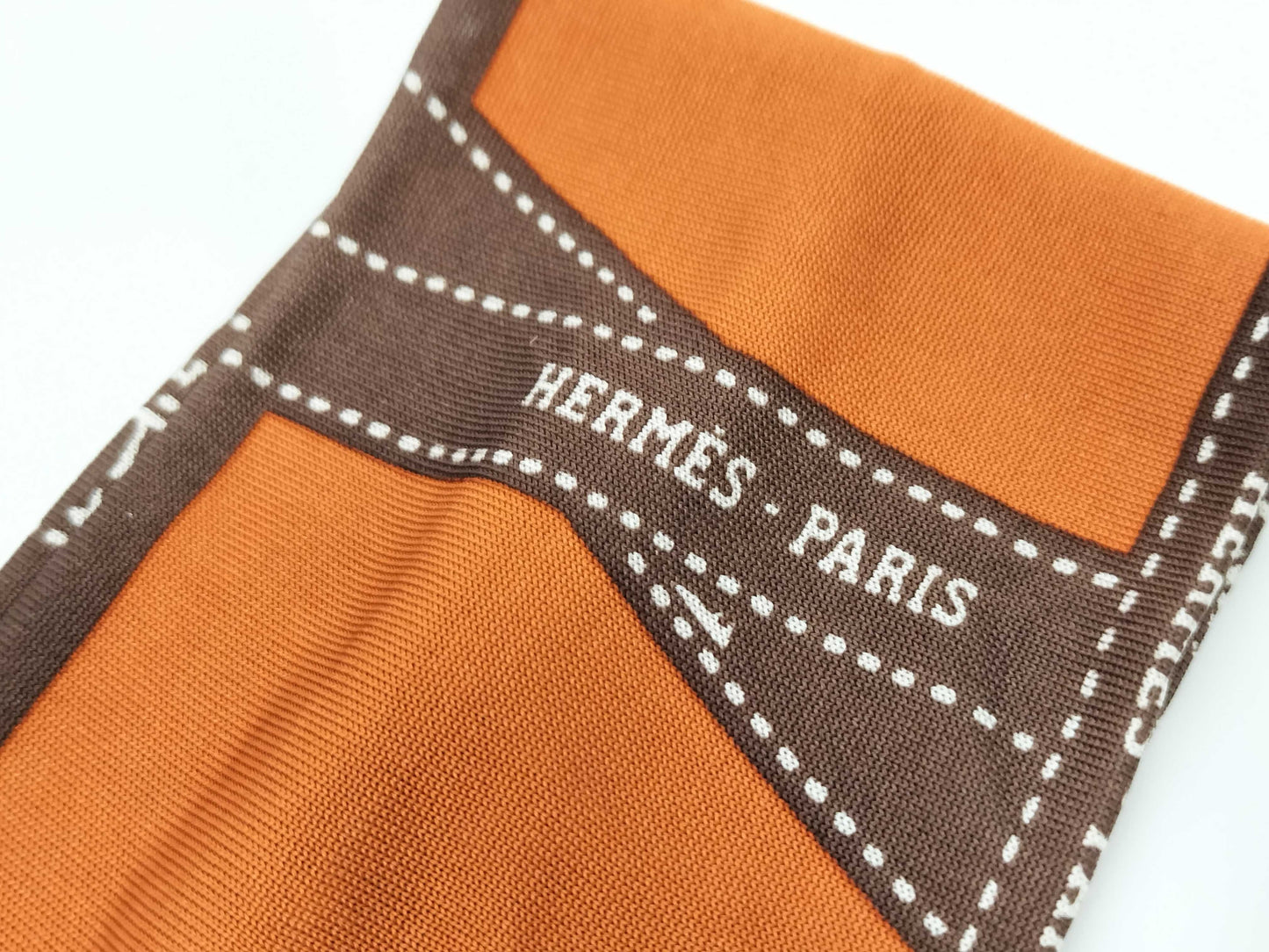 HERMES HERMES Ribbon Pattern Hairband Hair Accessory