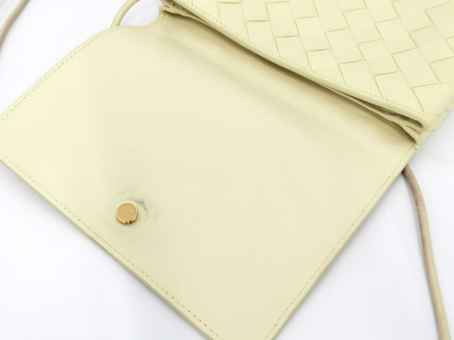 BOTTEGA VENETA Intrecciato Shoulder Bag Yellow