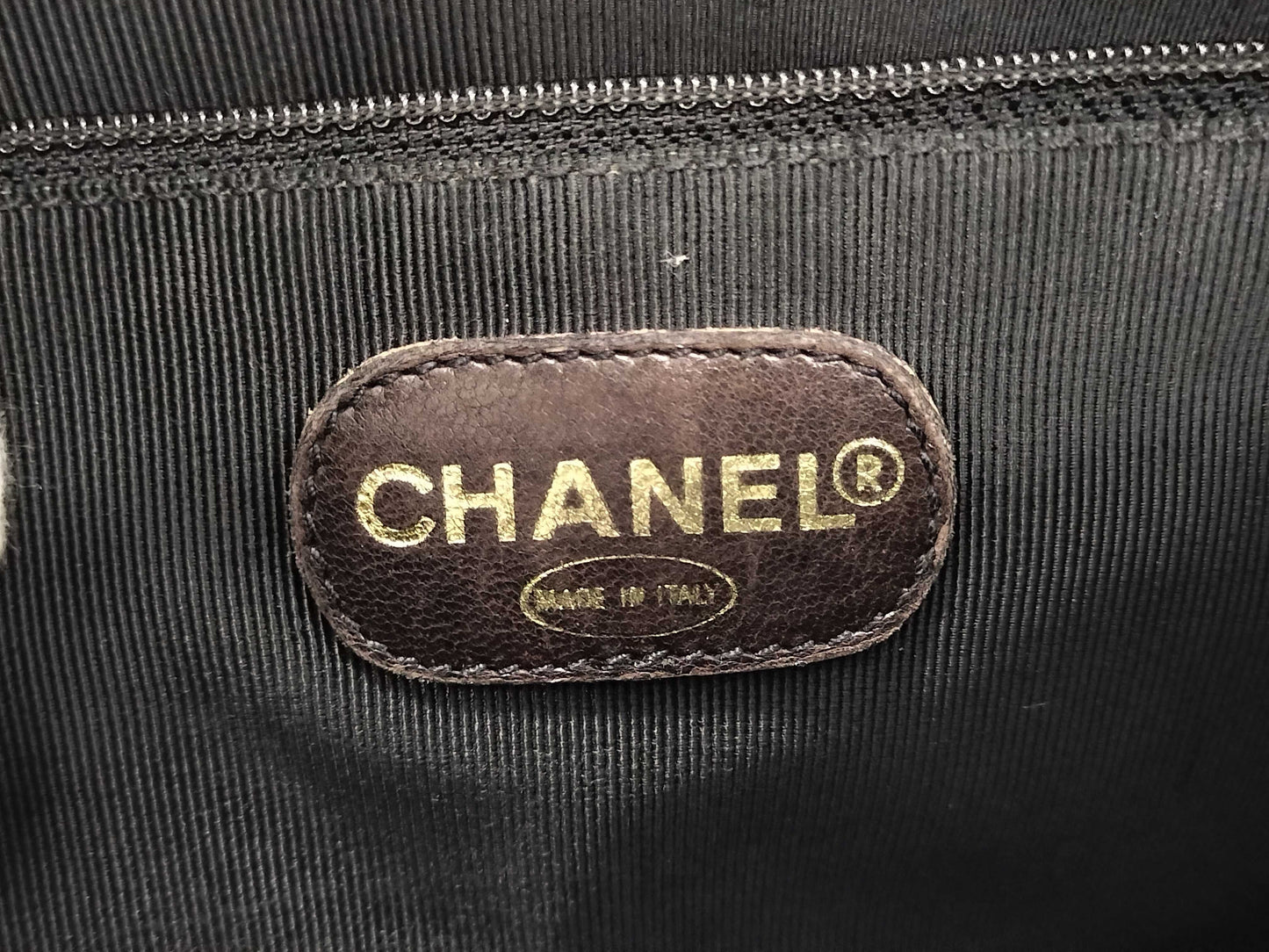 CHANEL Caviar Skin Shoulder Bag with Coco Mark, Black Tote Bag