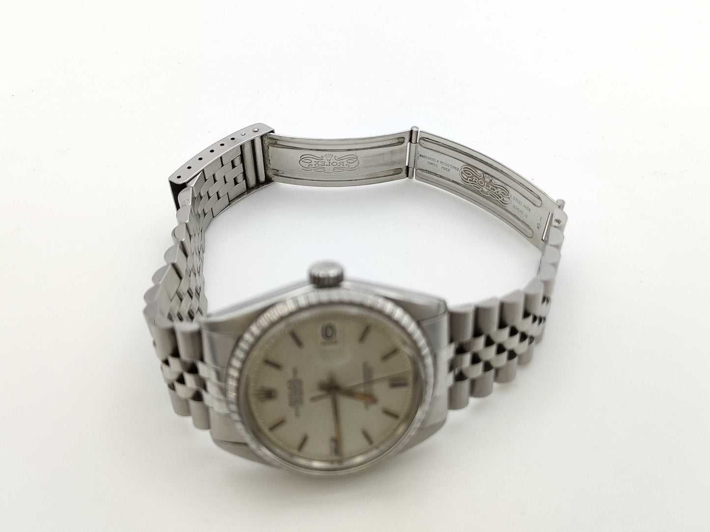 ROLEX Datejust 1603 3088788 Mosaic Silver Dial Boys' Watch