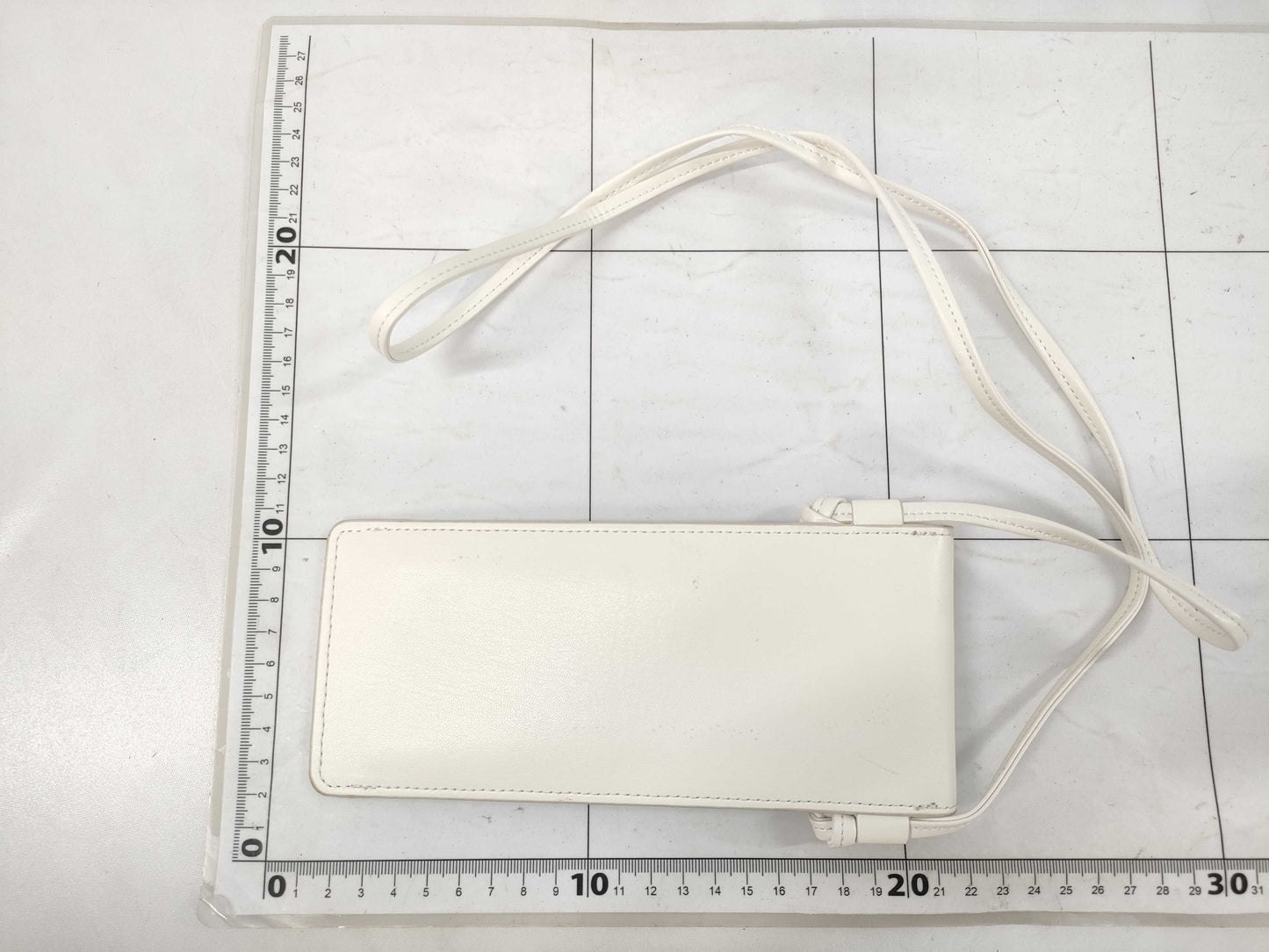 CELINE CE Logo Shoulder Bag White