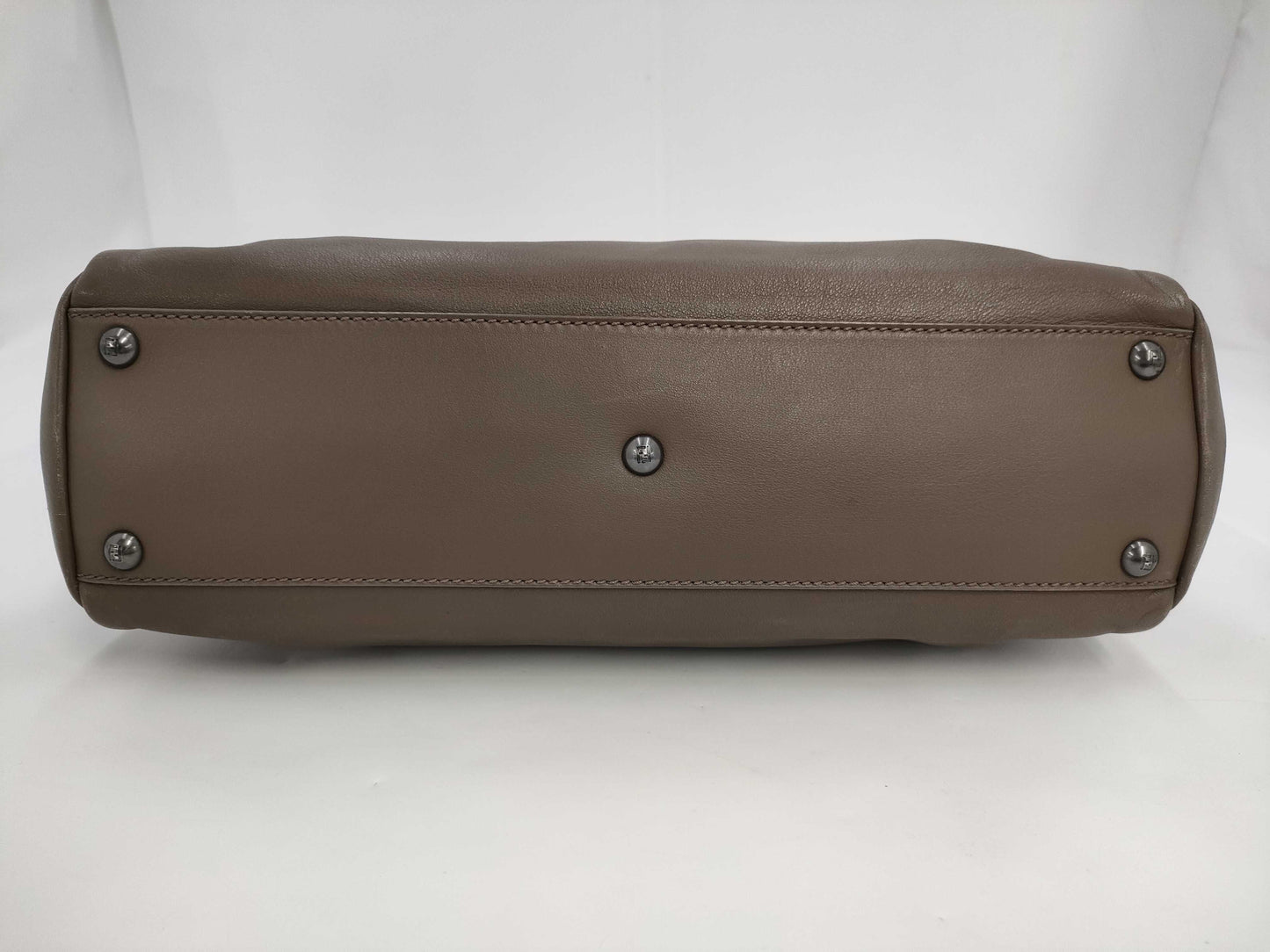 FENDI F Peekaboo 2-way Handbag Khaki Shoulder Bag