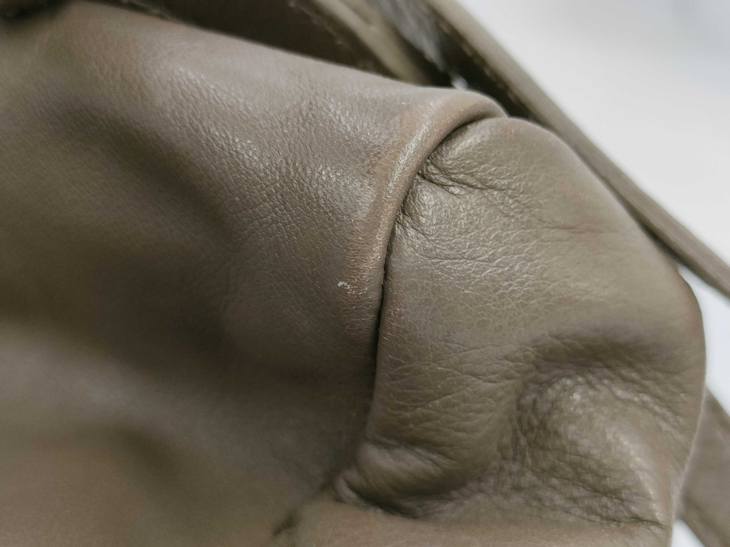 FENDI F Peekaboo 2-way Handbag Khaki Shoulder Bag