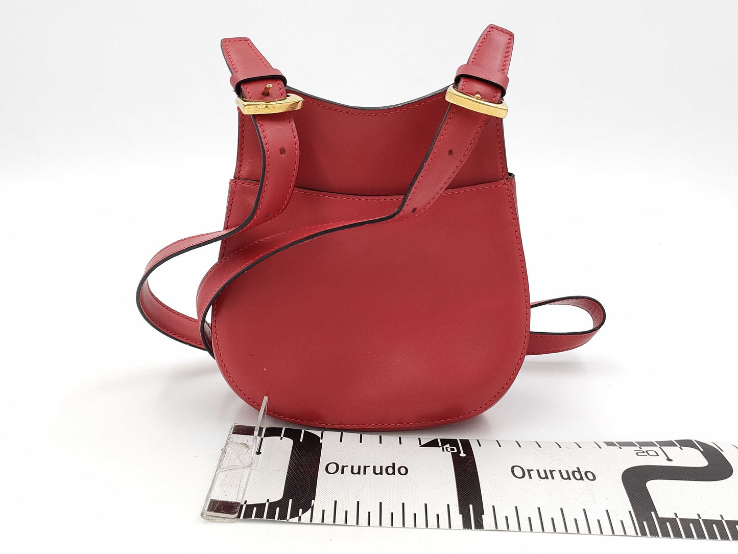 CELINE Old Celine Shoulder Bag Red Shoulder Bag