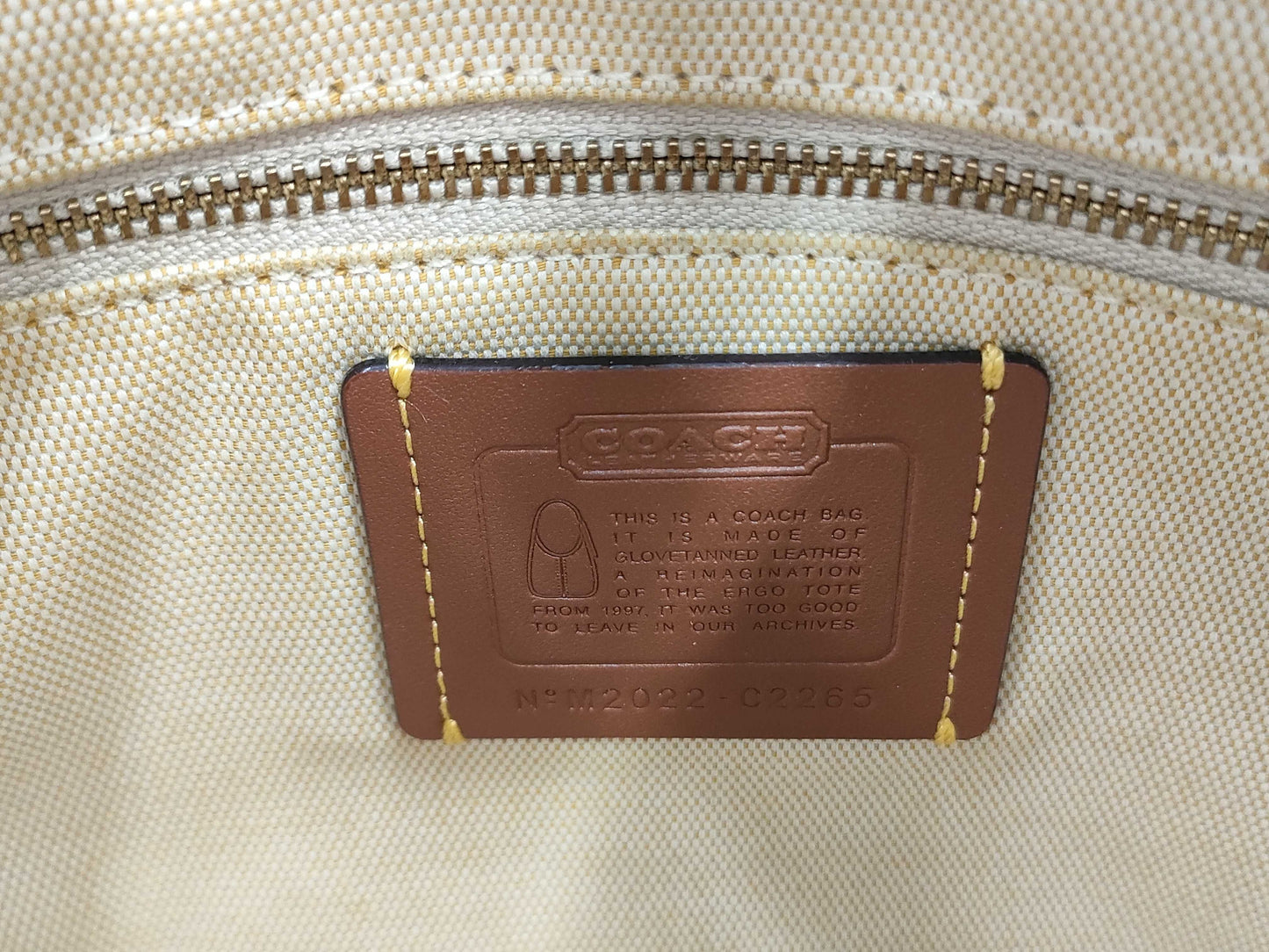 COACH Ergo Leather One-Shoulder Bag Handbag