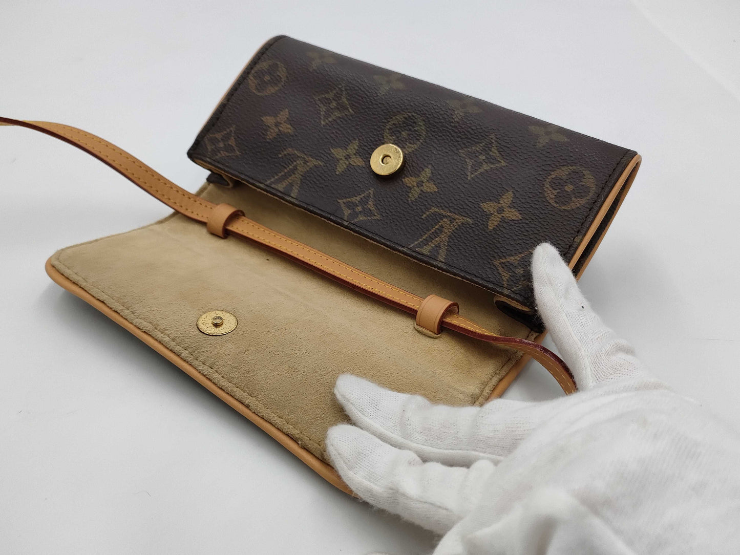 LOUIS VUITTON LV Monogram Pochette Twin Shoulder Bag