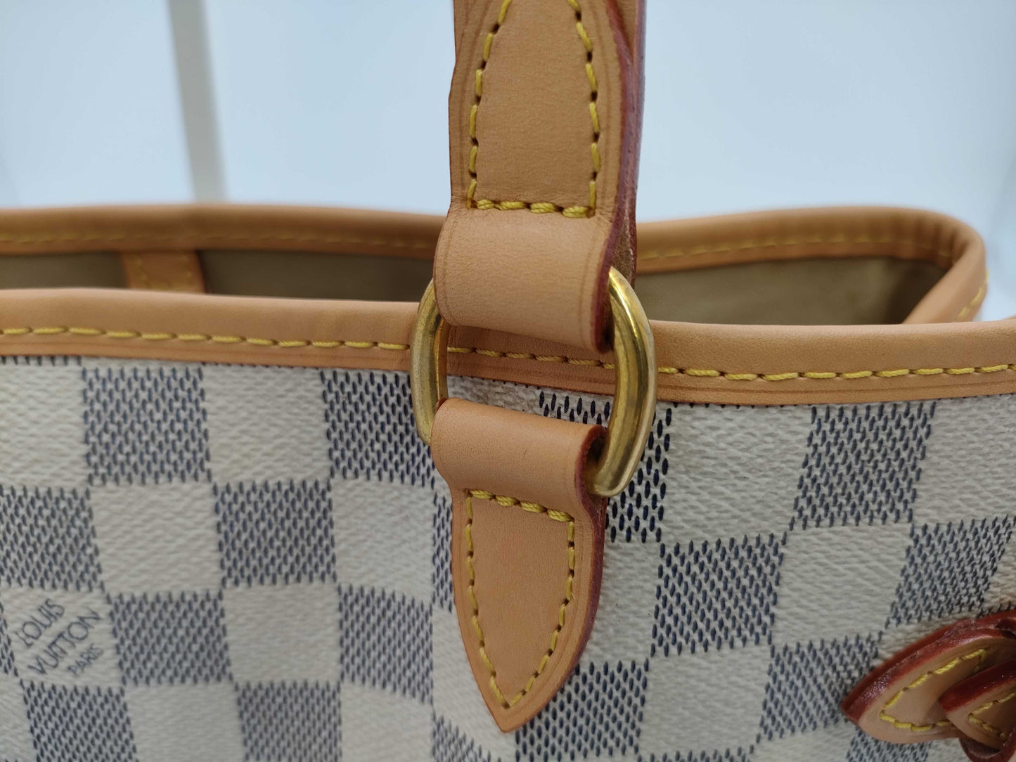 LOUIS VUITTON LV Damier Azur Batignolles Horizontal Handbag