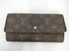 LOUIS VUITTON LV Monogram Pochette Porte Monnaie Credit Zippered Bi-fold Long Wallet