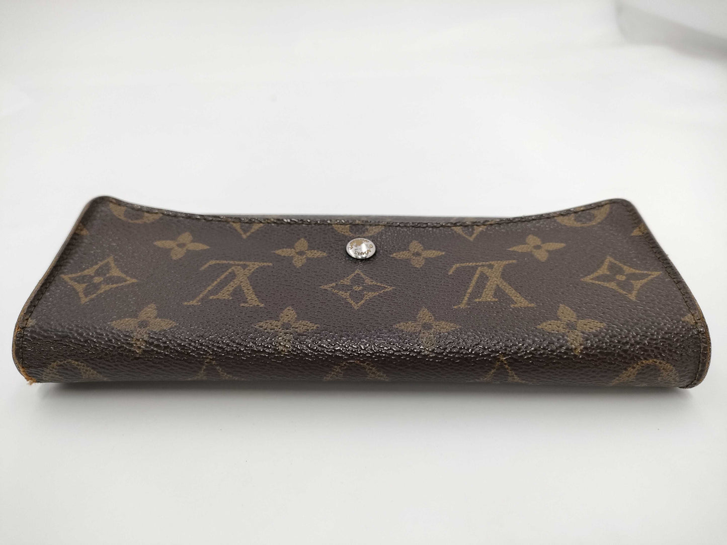 LOUIS VUITTON LV Monogram Pochette Porte Monnaie Credit Zippered Bi-fold Long Wallet