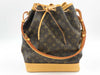LOUIS VUITTON LV Monogram Noe Shoulder Bag Brown PVC Leather Women's Tote Bag