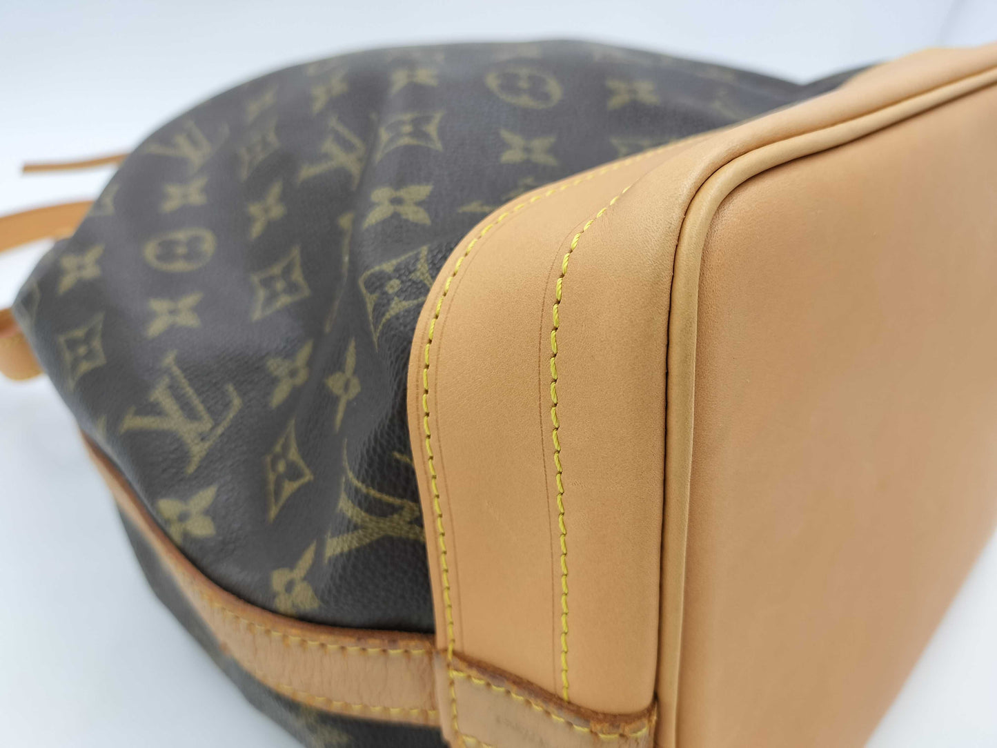 LOUIS VUITTON LV Monogram Noe Shoulder Bag Brown PVC Leather Women's Tote Bag