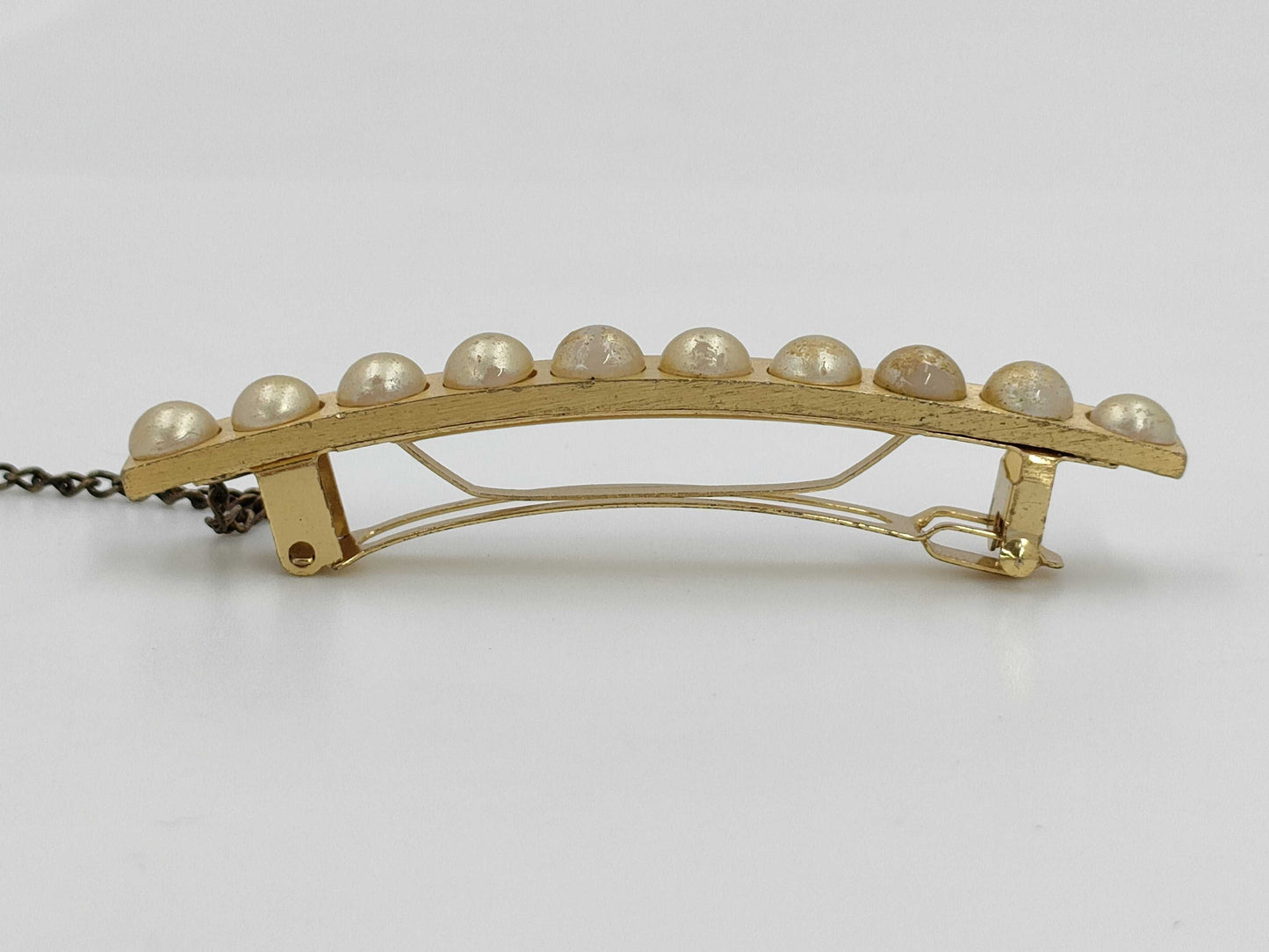 CHANEL CHANEL Barrette Pearl Coco Mark 01A Hair Accessory