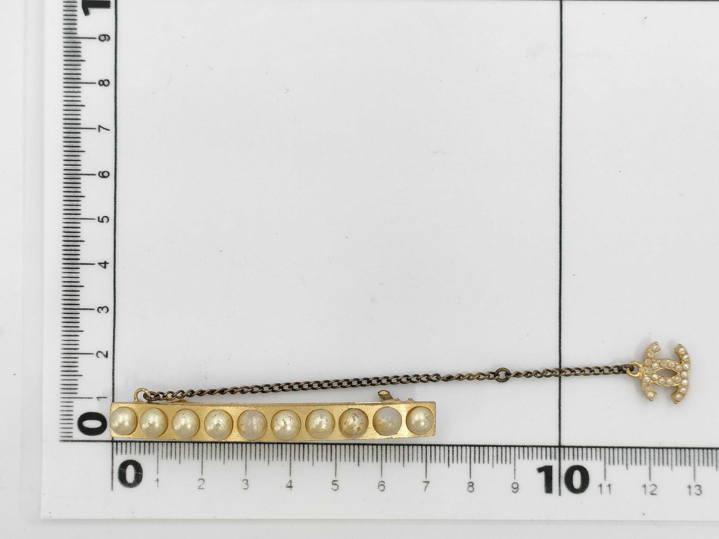 CHANEL CHANEL Barrette Pearl Coco Mark 01A Hair Accessory