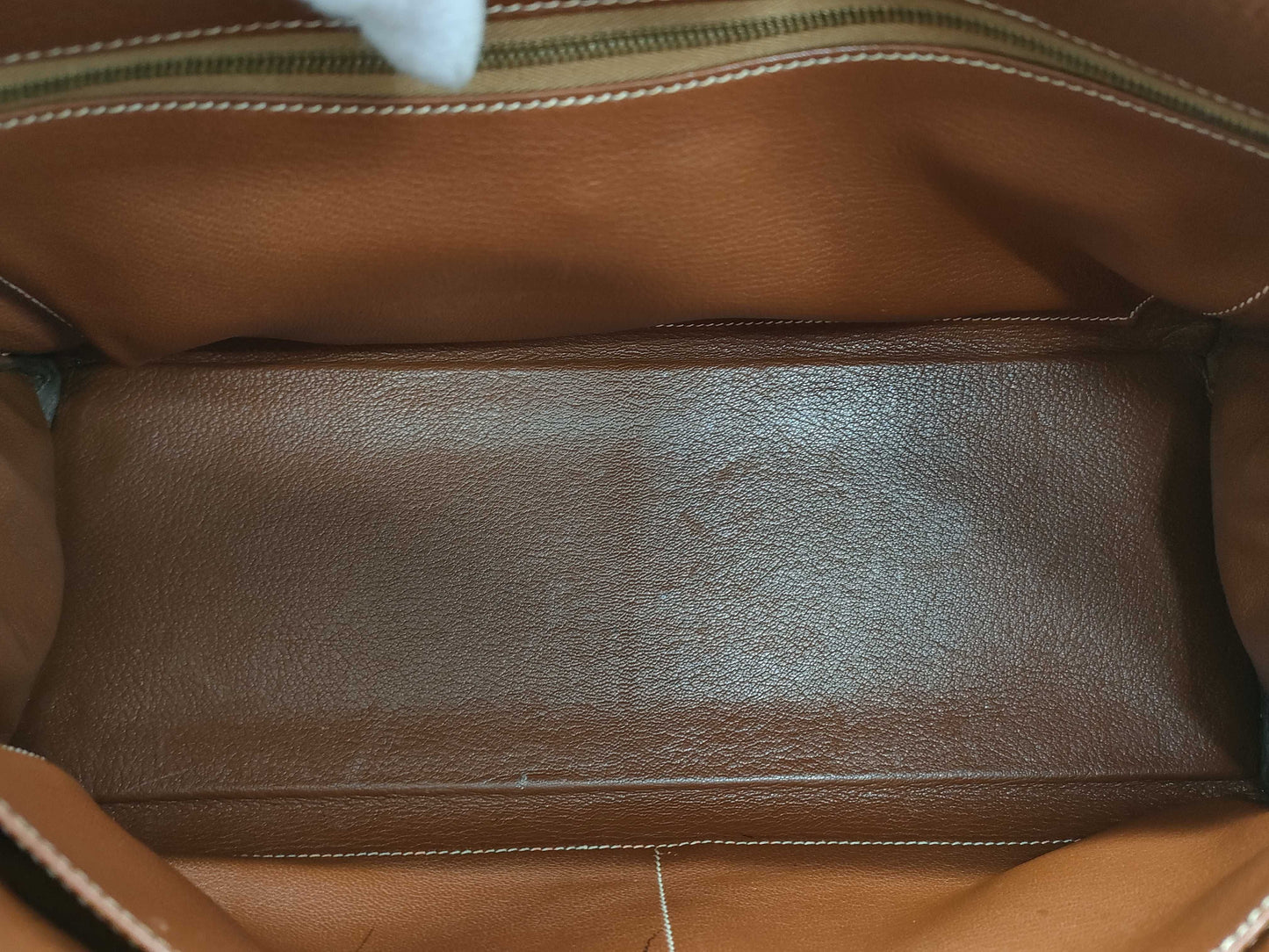 HERMES Kelly 35 Brown □D Gold Hardware Handbag