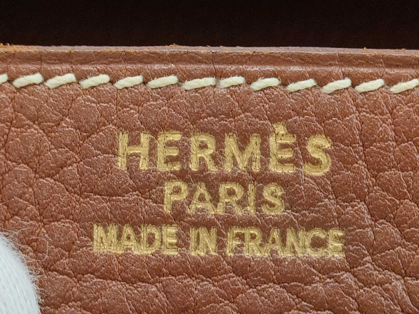 HERMES Kelly 35 Brown □D Gold Hardware Handbag