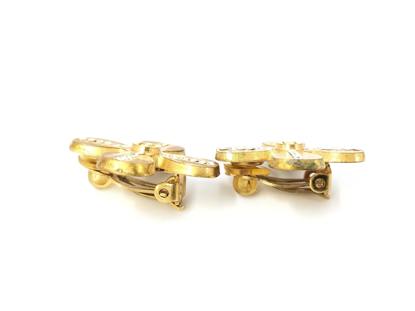 CHANEL CHANEL Coco Mark Clover Earrings