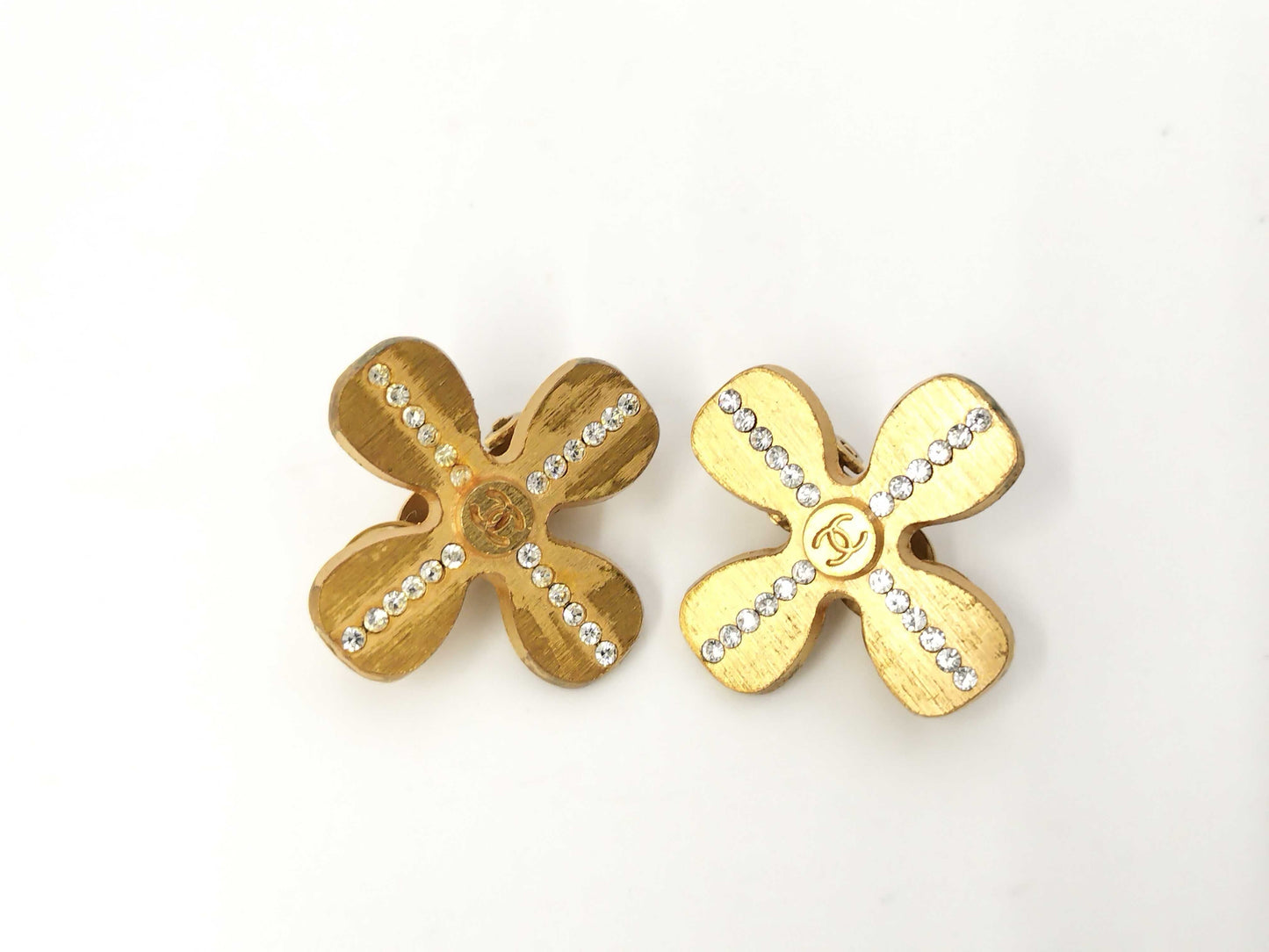 CHANEL CHANEL Coco Mark Clover Earrings