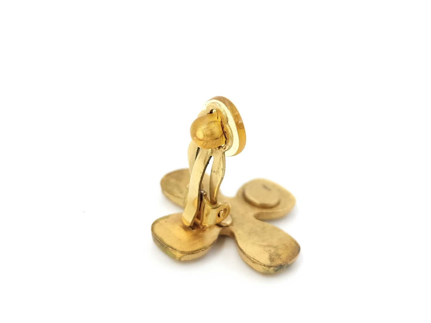 CHANEL CHANEL Coco Mark Clover Earrings
