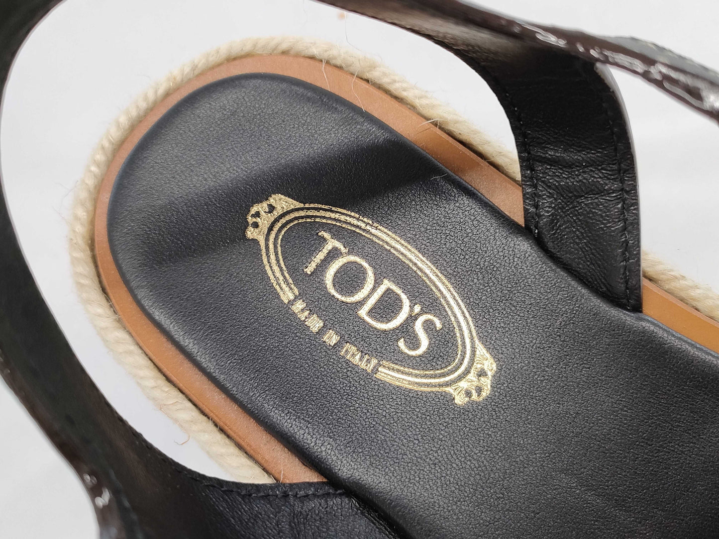 TODS Kate Sandals Black Sandals