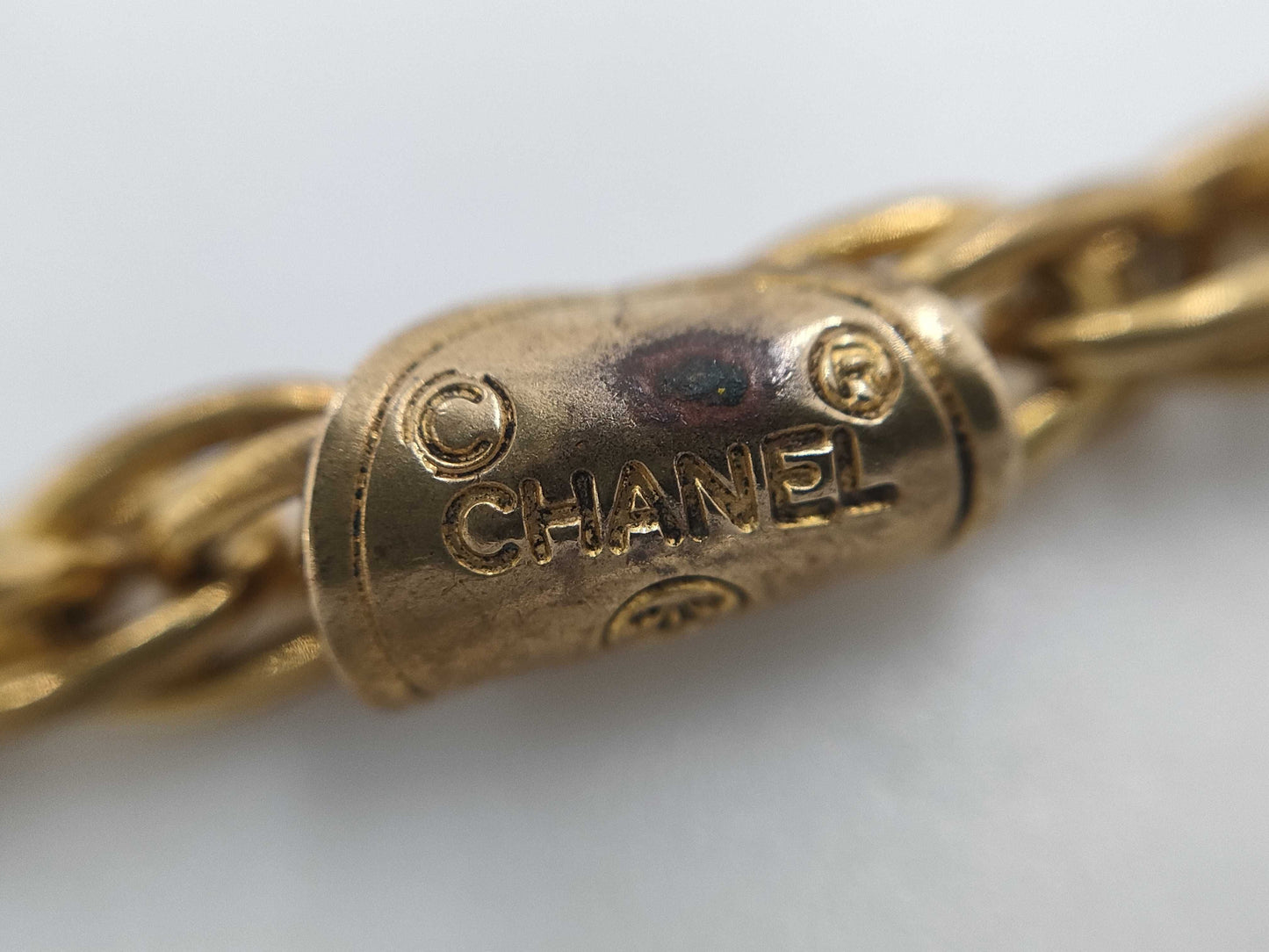 CHANEL CHANEL engraved Coco Medal necklace necklace