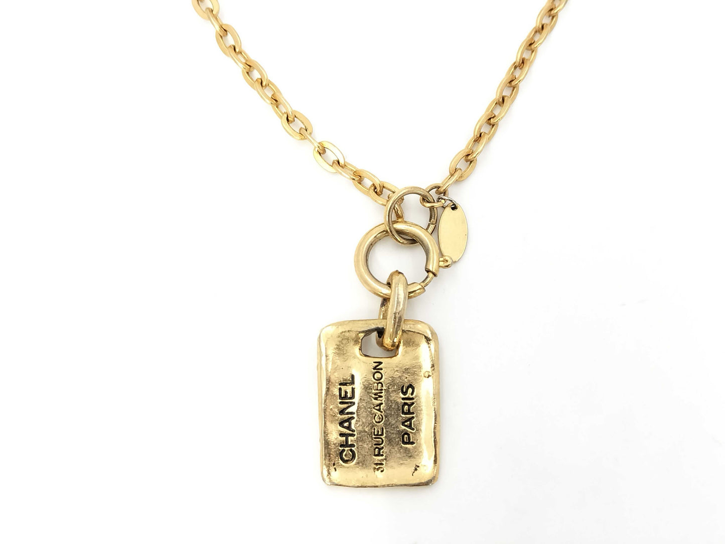 CHANEL CAMBON Necklace GP Gold Necklace Necklace