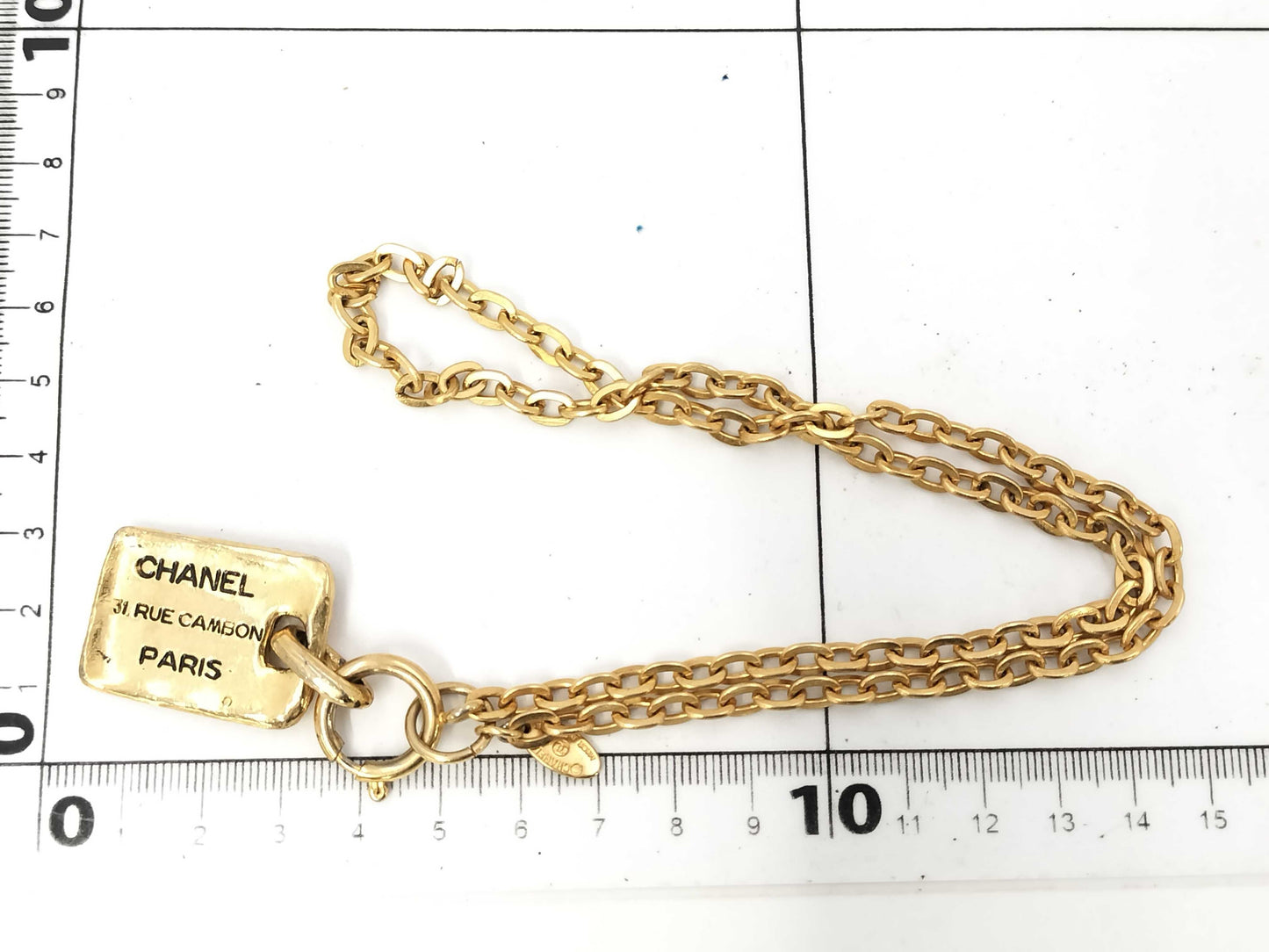 CHANEL CAMBON Necklace GP Gold Necklace Necklace