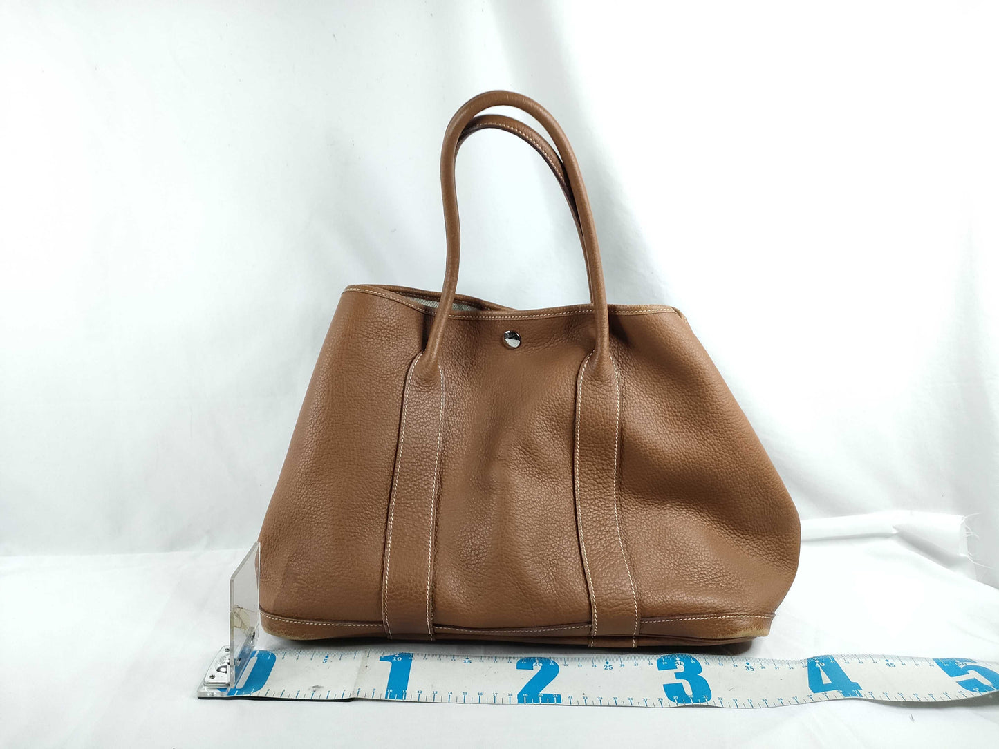 HERMES Garden Party Hermes Garden Party MM □N Stamped Tote Bag