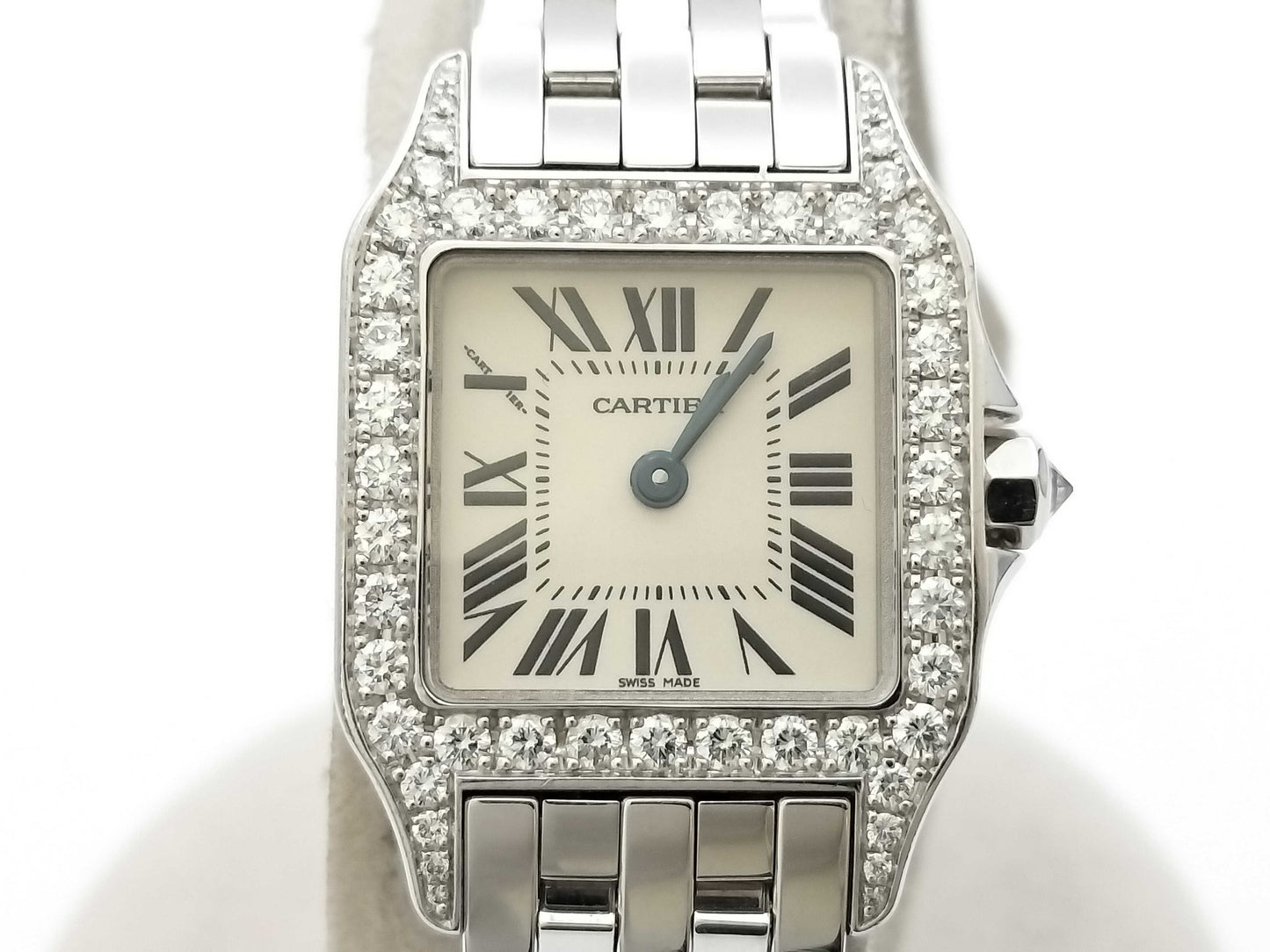 Cartier Santos de Cartier SM WF9003Y8 270080048CE Quartz 18K Gold Women's Watch